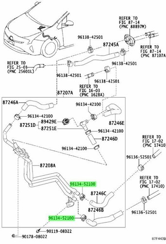 Genuine toyota clip fits auris - clip,
