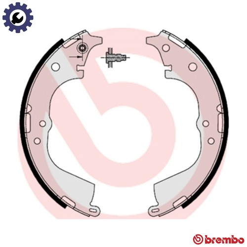 Brake shoe set 537 - set,
