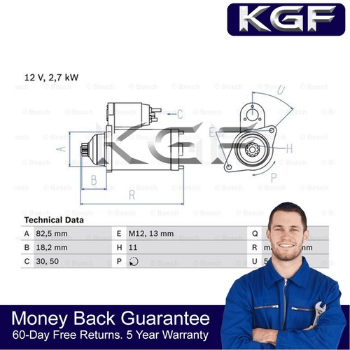 Kgf starter motor fits - kgf,