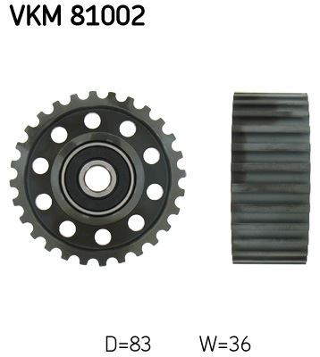 Timing belt deflection pulley - timing,