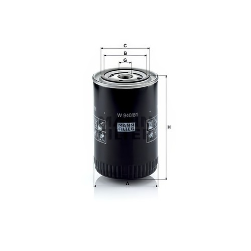 Mann w940 oil filter fits - w940/81,