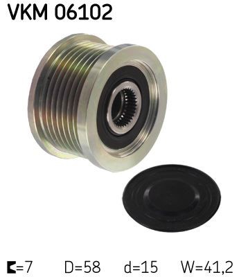 Alternator freewheel clutch - alternator,