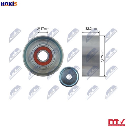 Tensioner pulley vribbed belt - tensioner,