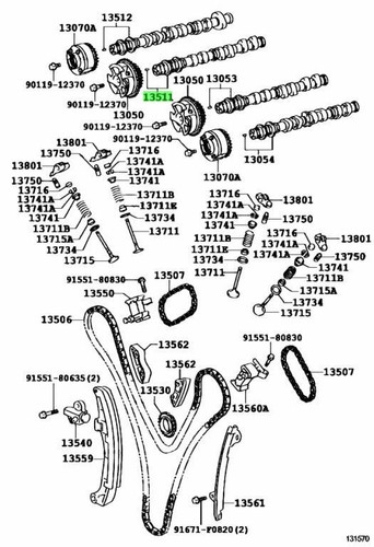 Genuine toyota camshaft fits - genuine,