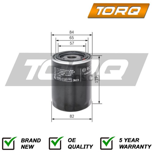 Oil filter torq fits - fits, toyota