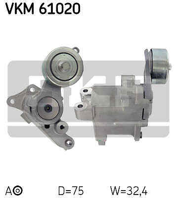 Tensioner pulley ribbed - tensioner, v-ribbed