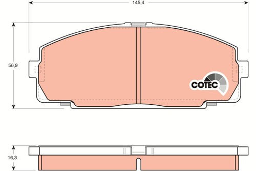 New brake pad set - brake, set,